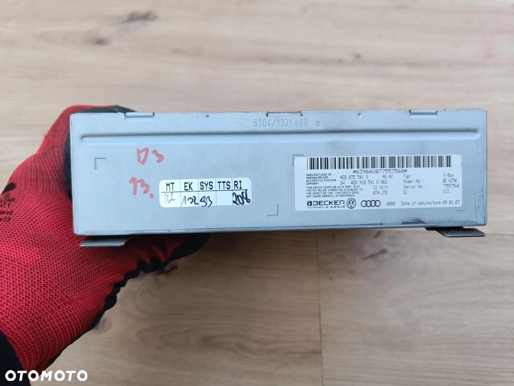 AUDI A8 D3 MODUŁ RADIA TUNER 4E0035541S SPRAWNY - 2