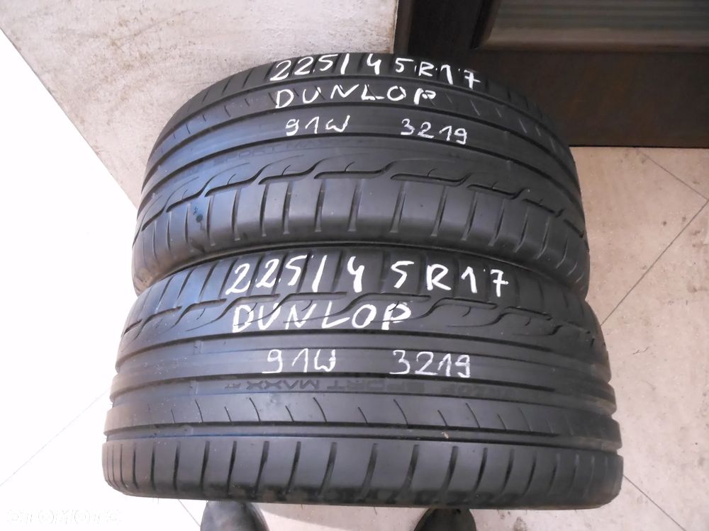 Opony 225/45r17 dunlop sport maxx rt 6,8mm lato para - 1