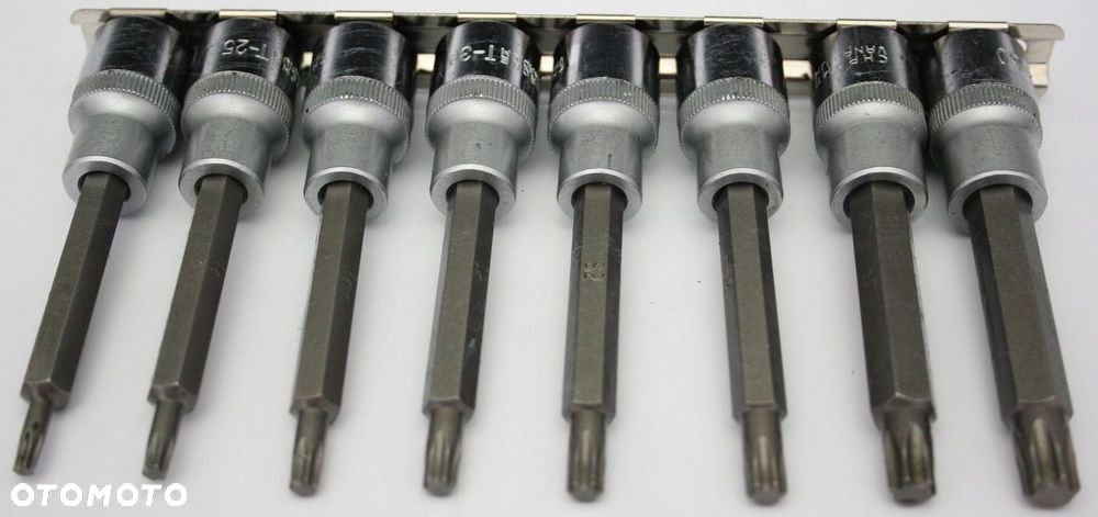 ZESTAW KLUCZY NASADOWYCH TORX KLUCZE T20-50 8 szt - 9