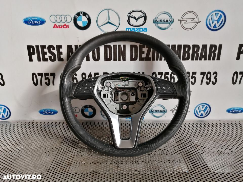 Volan Din Piele Cu Comenzi Si Padele Mercedes A/B Class W176 W246 - 1