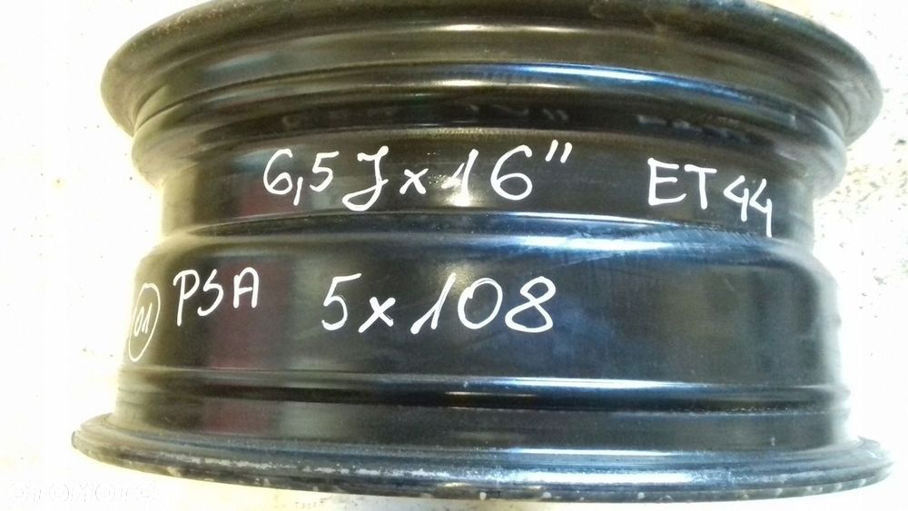 FELGA STALOWA PSA PEUGEOT CITROEN 5x108 6,5Jx16 ET44 - 4