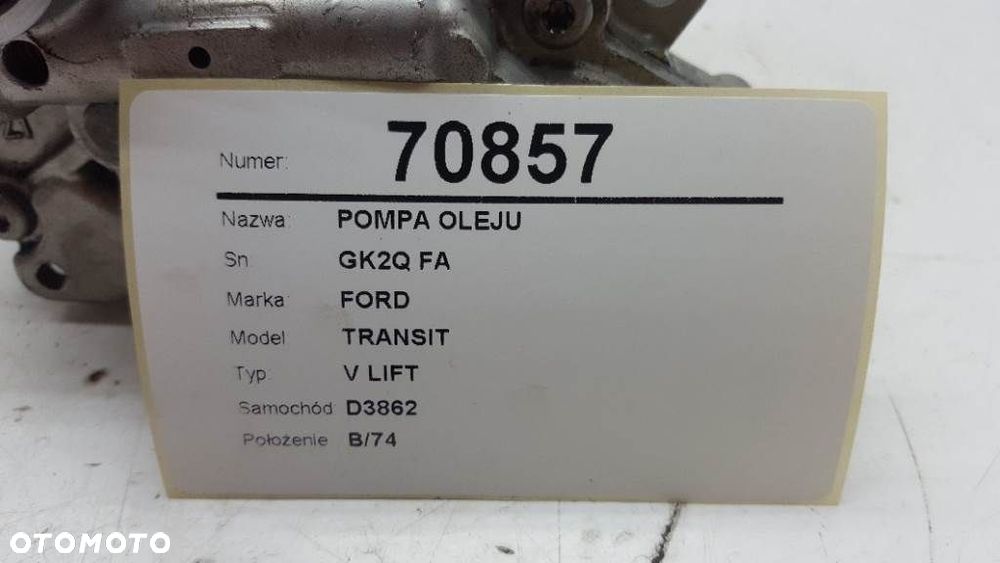 POMPA OLEJU FORD TRANSIT 8 2.0 TDCI 2019 GK2Q FA - 3