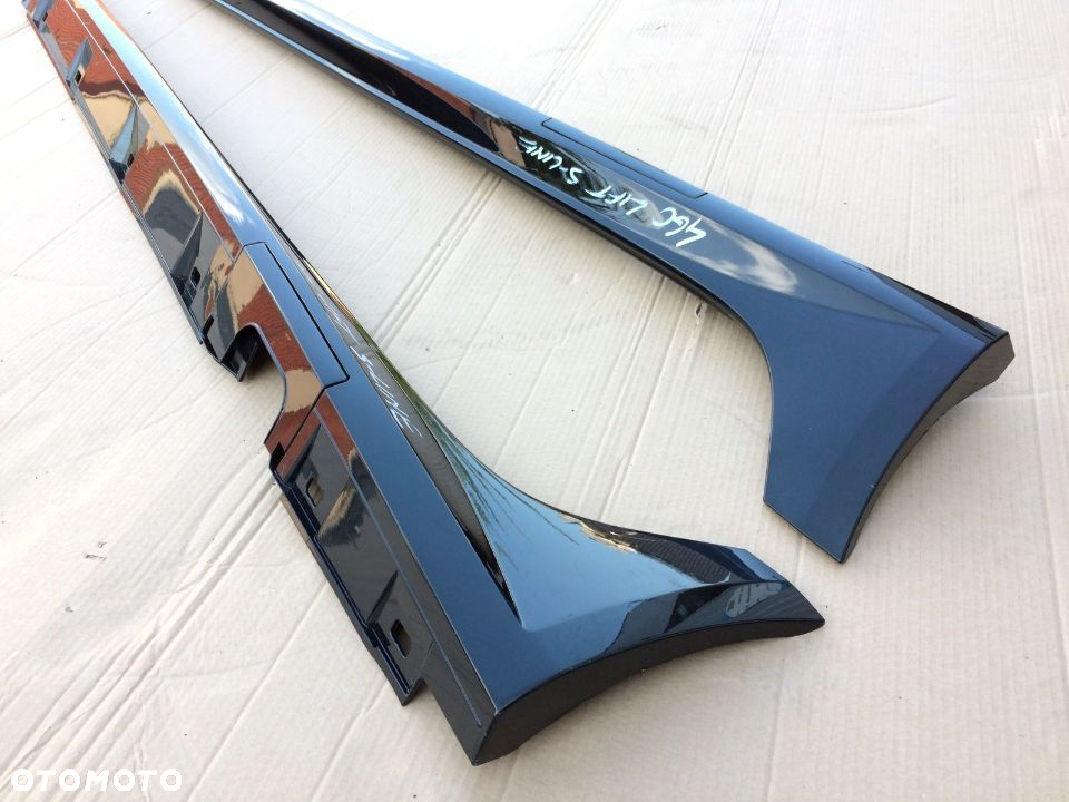 Listwy Progowe Boczne Audi A6 C7 4G0 LIFT S-Line CZARNE - 3