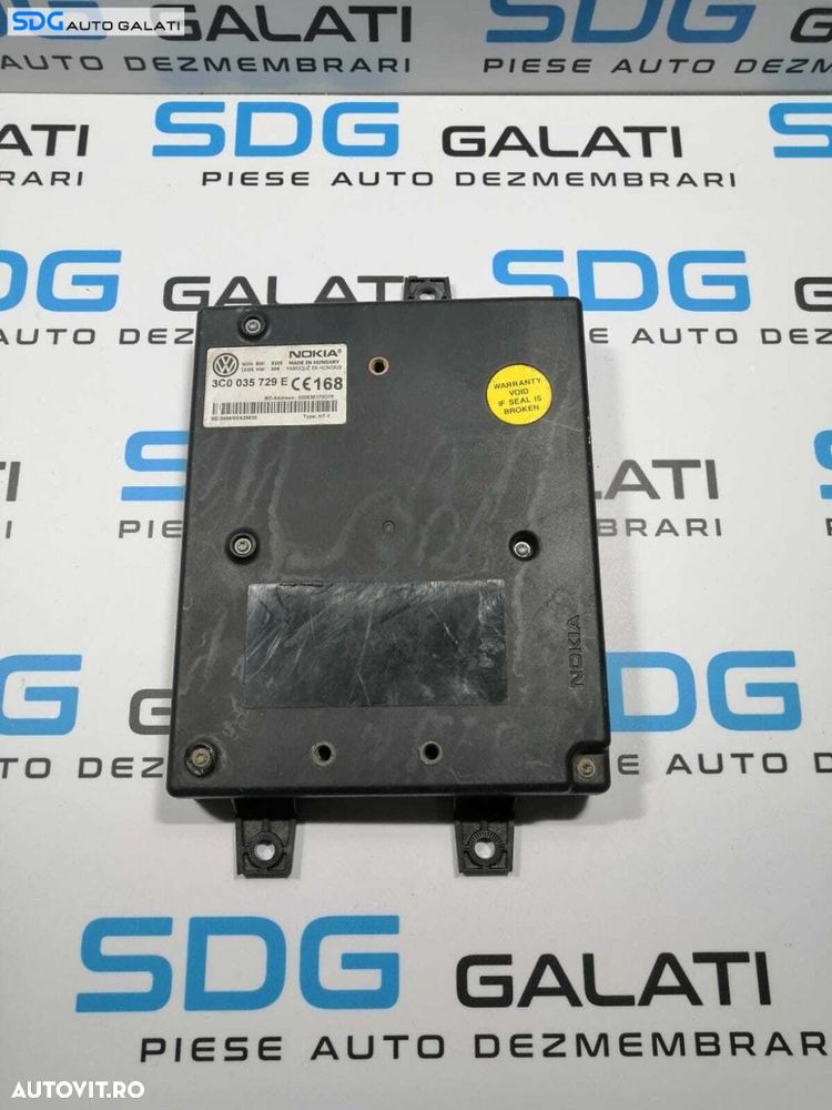 Unitate Modul Calculator Bluetooth Telefon Volkswagen Caddy 2004 - 2008 Cod 3C0035729E [L3627] - 1