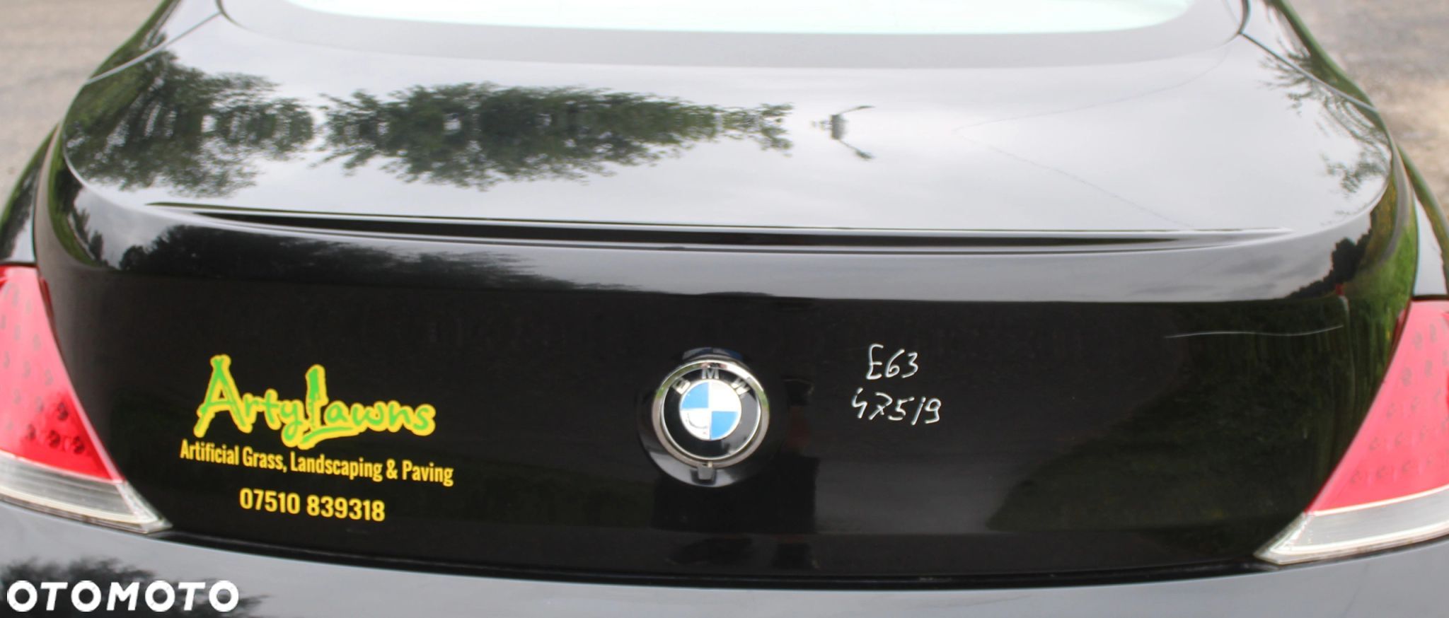 KLAPA BAGAŻNIKA TYŁ TYLNA BMW E63 475 BLACK SAPPH - 1