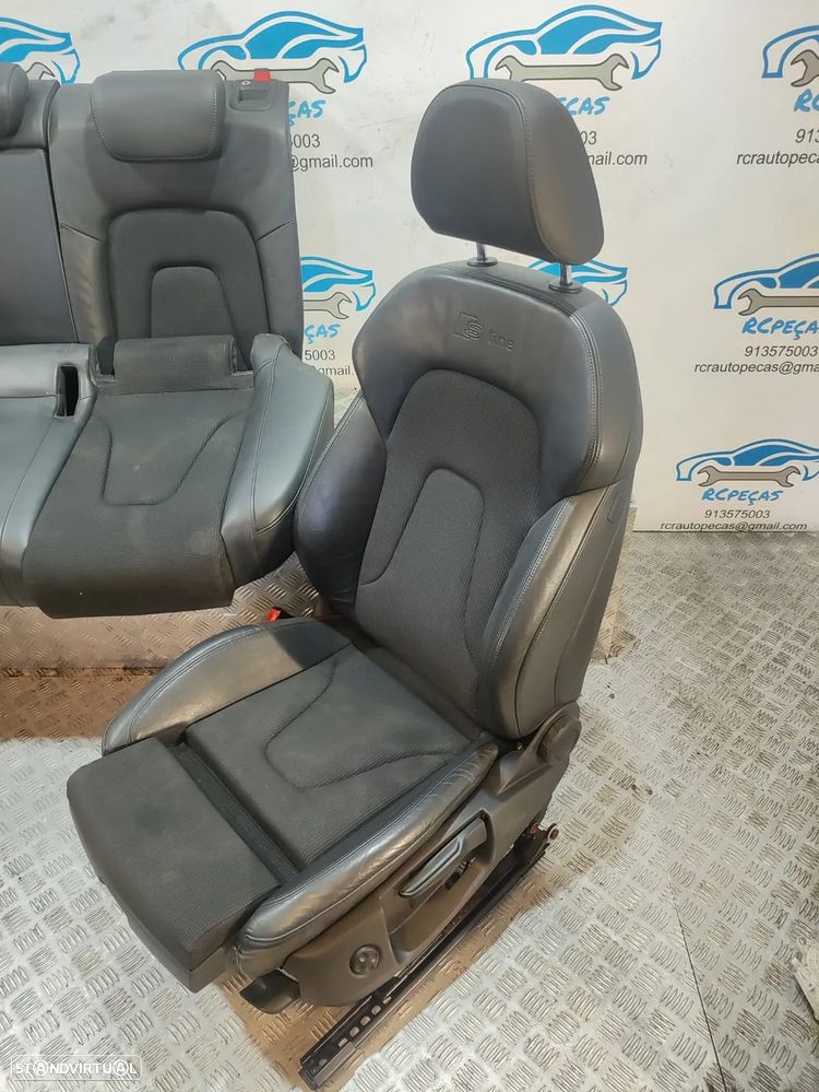 Conjunto Bancos Pele Tecido Audi A5 8T 8TA Sportback S Line S-Line eléctricos - 15