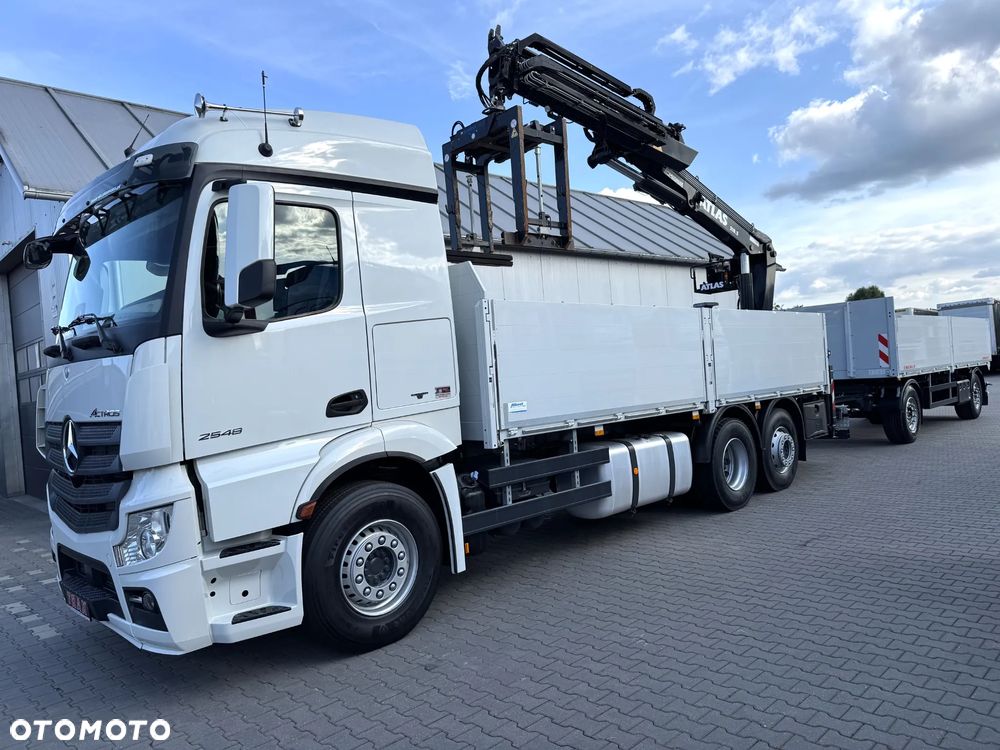 Schwarzmuller Przyczepa burtowa budowlanka 2017 r + Mercedes Actros 26.48 z HDS 2017 r - 5