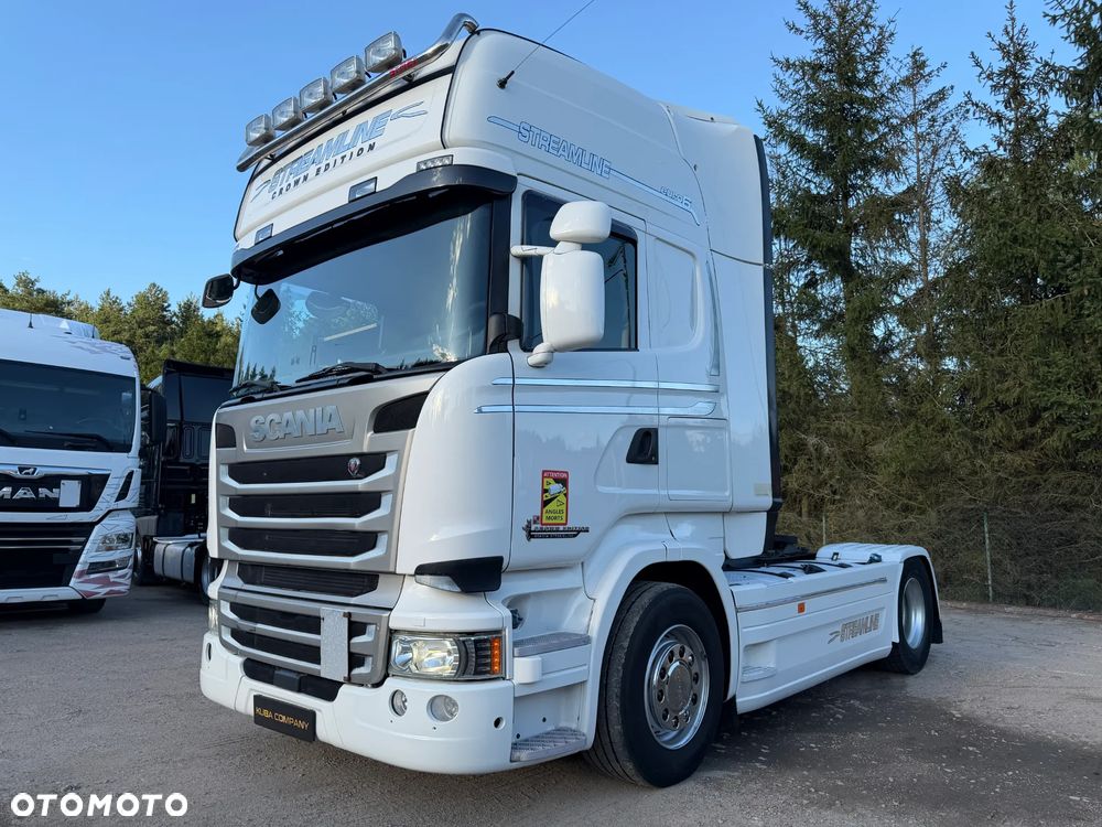 Scania R450 CROWN EDITION / HYDRAULIKA DWUOBWODOWA + 2 ZBIORNIKI PALIWOWE / RETARDER / LAMPY LED / TACHOGRAF NOWEJ GENERACJI GEN2v2 / FULL SPOJLERY / PIĘKNA SCANIA 2017 ROK !! - 1