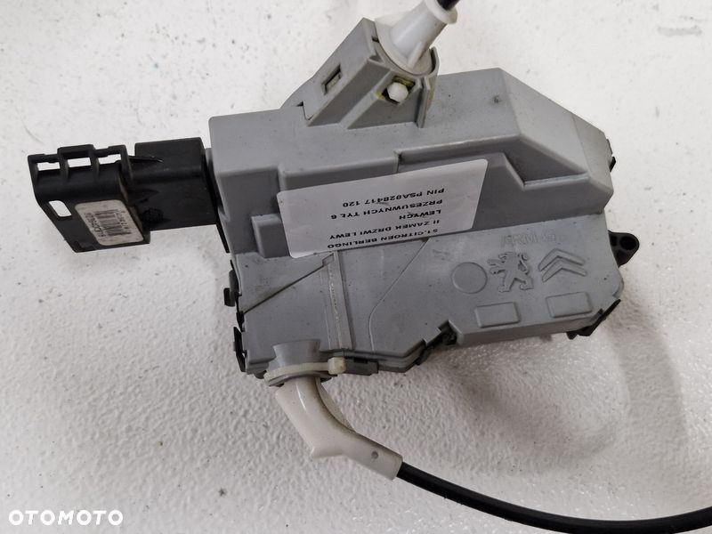 citroen berlingo ii zamek drzwi lewy lewych przesuwnych tył 6 pin psa 828417 - 3