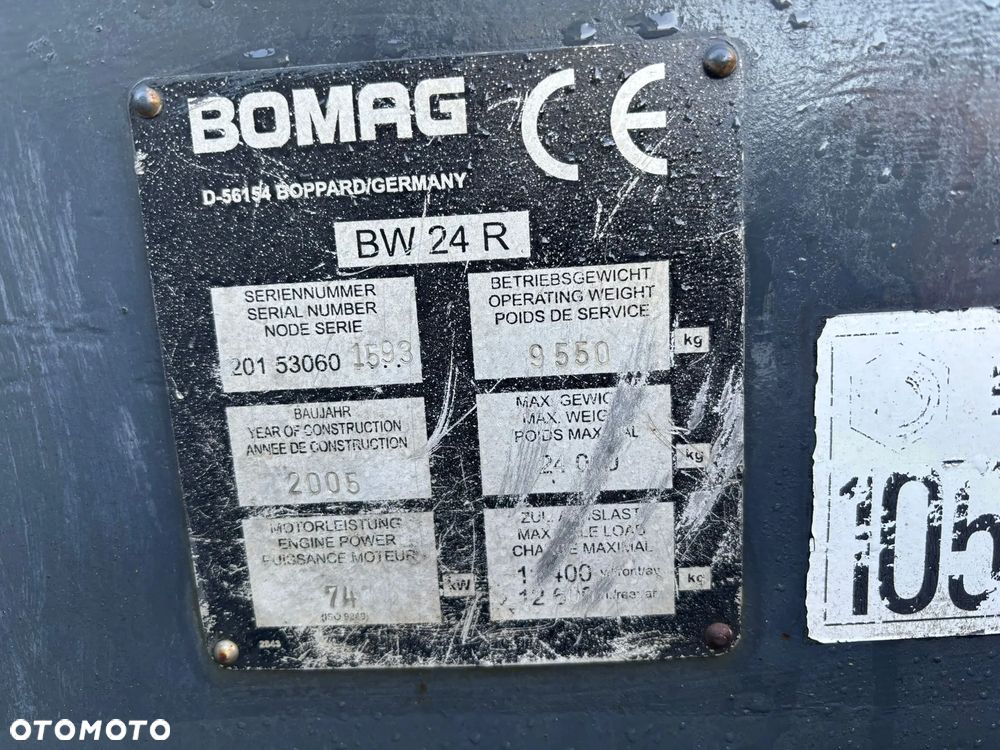 Bomag BW24R guma guma 2005r 4+4 koła pompowanie 2kierownice - 17
