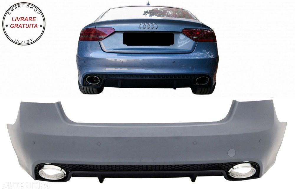 Rear Bumper for Audi A5 S5 8T (2007-2013) 8T Facelift (2013-up) Sportback RS5 Desi- livrare gratuita - 16