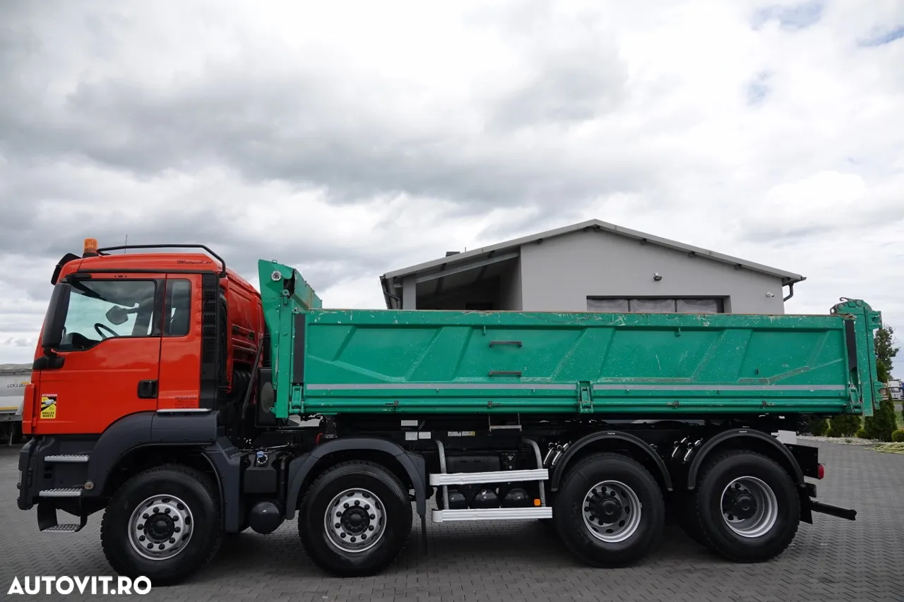 MAN TGS 35.400 / 8X4 / BASCULĂ 2 LATURĂ / HYDROBURT / BORDMATIC / EURO 5 - 10