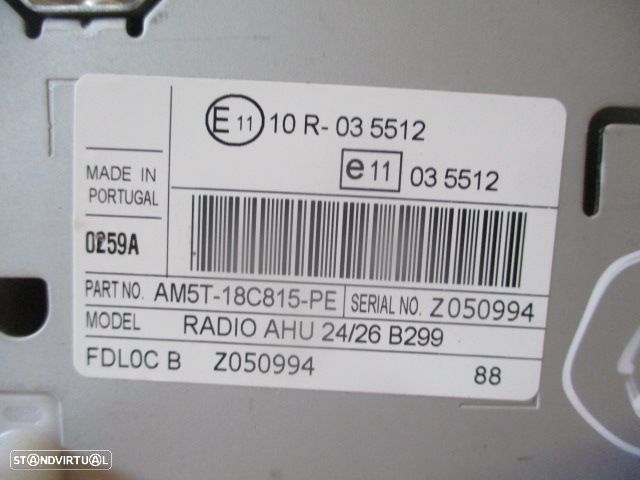 Radios AM5T18C815PE FORD FIESTA 2013 ORIGINAL RADIO AHU - 5