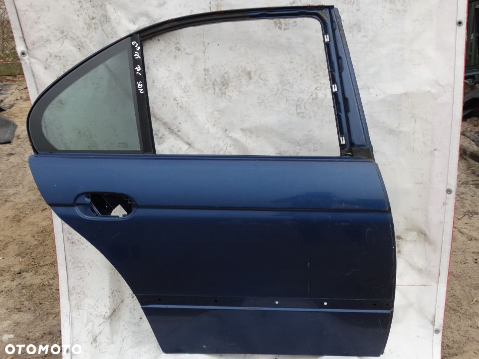 BMW E39 Drzwi Niebieskie Granatowe Prawy Tył - 2