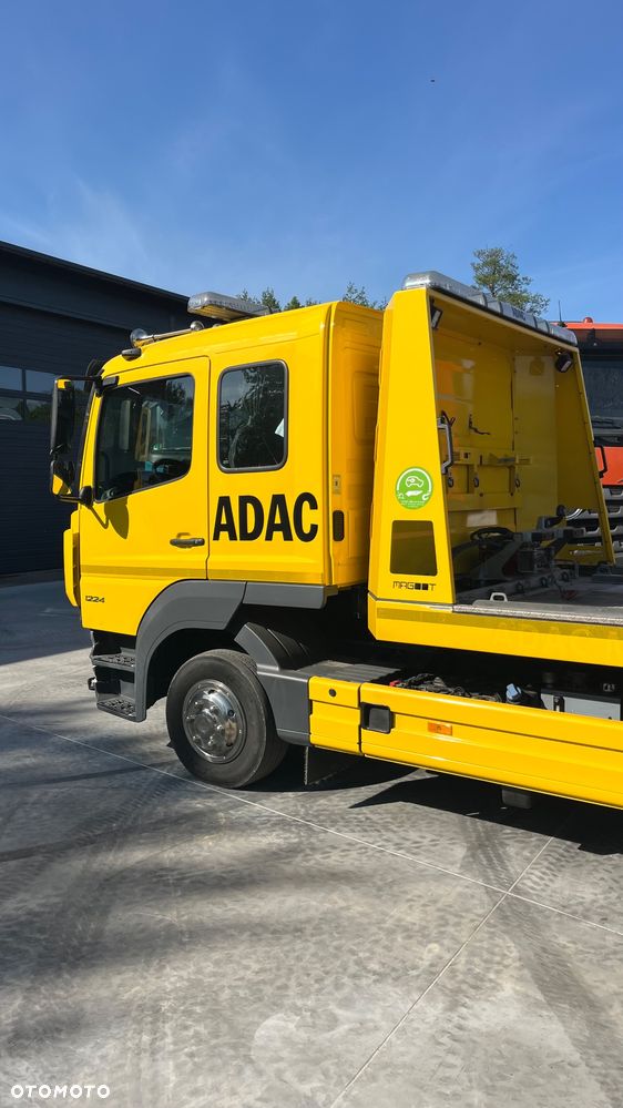 Mercedes-Benz Atego 1224 Pomoc Drogowa Podwójna Kabina Stalowa Platforma Ocynkowana Zjeżdżana Podnośnik Magoot Auto Pomoc Holownik Laweta - 9
