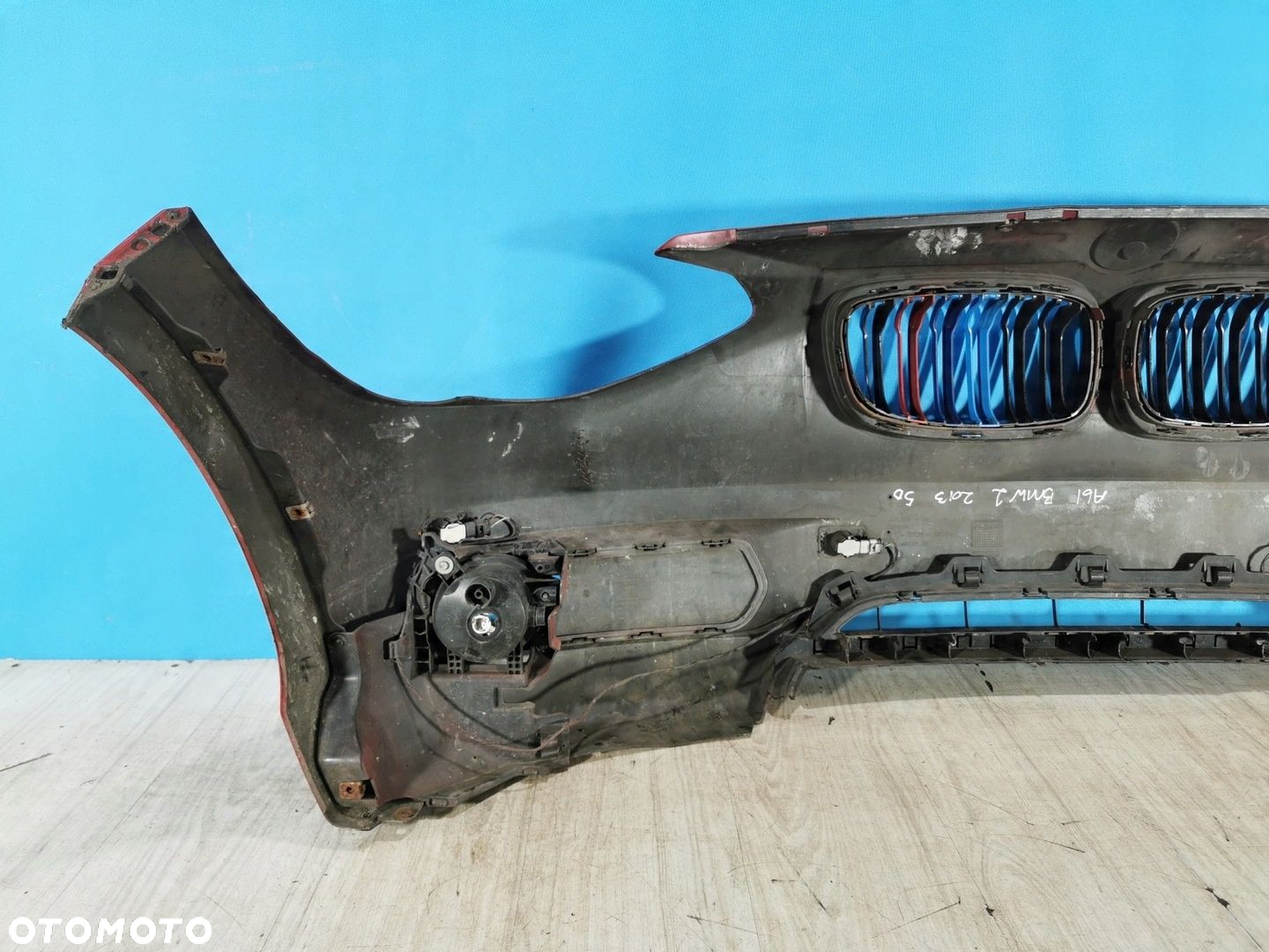 Bmw 1 F20 F21 zderzak przód przedni 11/15 PDC A61 karmesinrot - 4