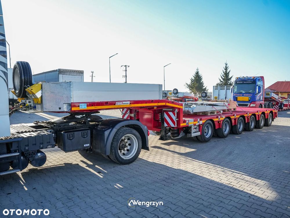 MAX Trailer 6 osiowe semi, rozciągana, najazdy hydrauliczne - 2