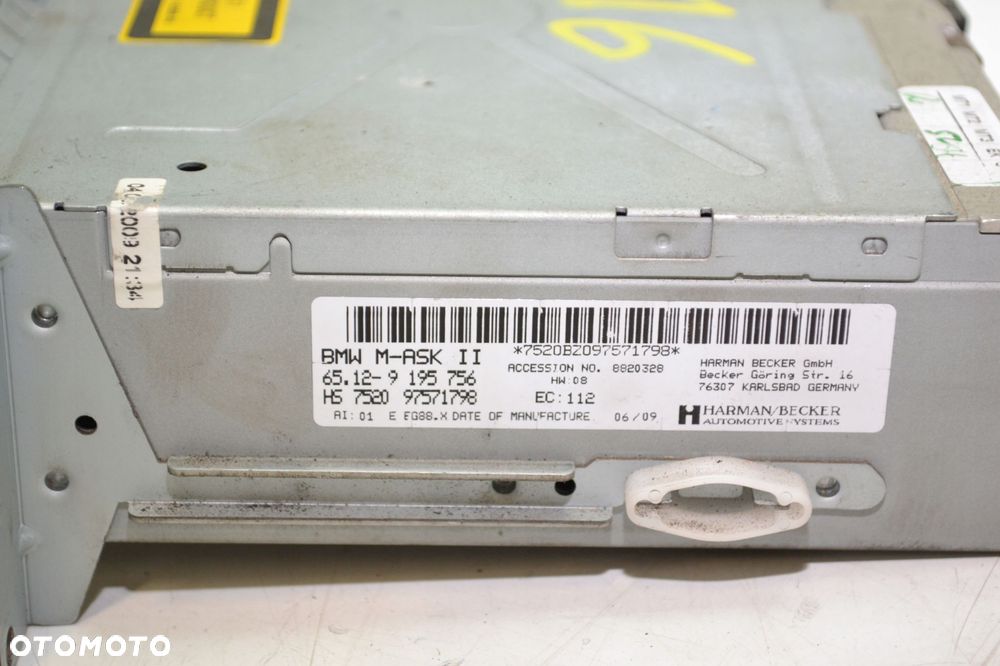BMW E60 LCI Radio Czytnik CD Nawigacja 9195756 - 5