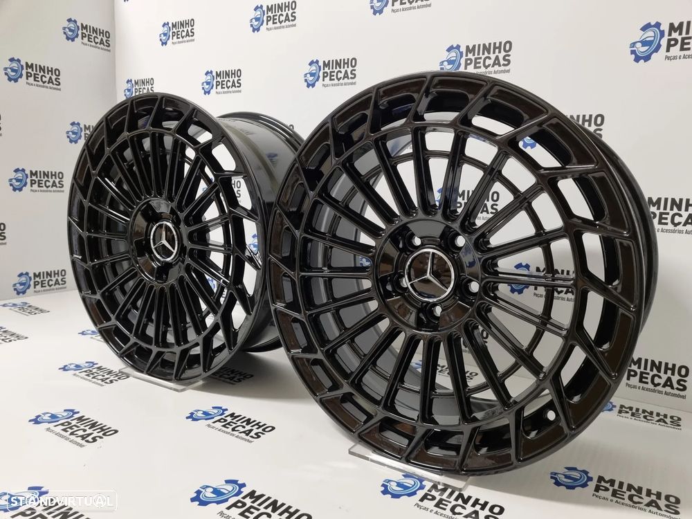 Jantes Mercedes Class S580 2022 SRX06 em 19 Preto Brilho - 2