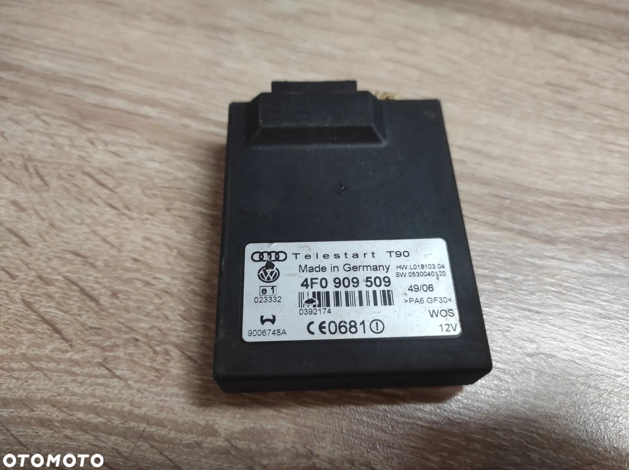 STEROWNIK MODUŁ WEBASTO TELESTART 4F0909509 AUDI A6 C6 WYSYŁKA !!!! - 1