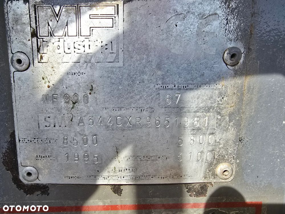 Massey Ferguson MF 900 * 5,700 mth * Krokodyl * Długi teleskop * Zamiana * Opony 80% * - 18