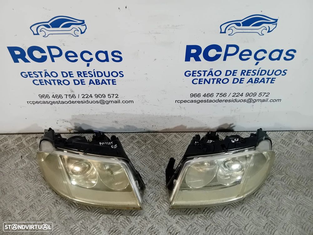 .Conjunto Oticas Farois Direita Esquerda Originais VW Volkswagen Passat B5.5 2000 a 2005 - 7