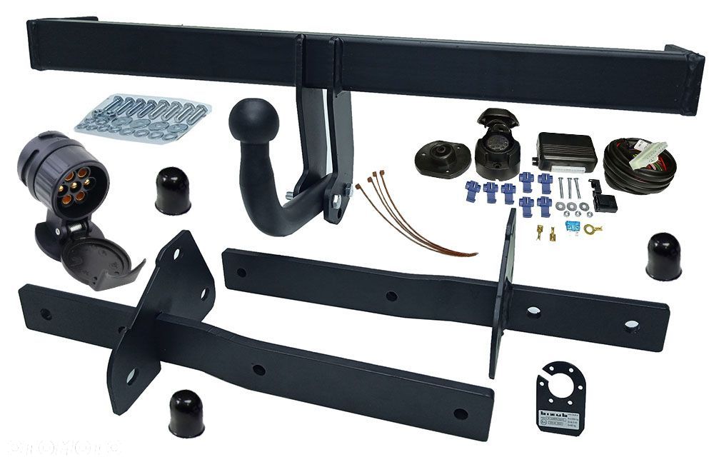 POLSKI HAK HOLOWNICZY + MODUŁ + WIĄZKA + GNIAZDO 13PIN/7P MERCEDES B-KLASA W245 A-KLASA W169 - 2