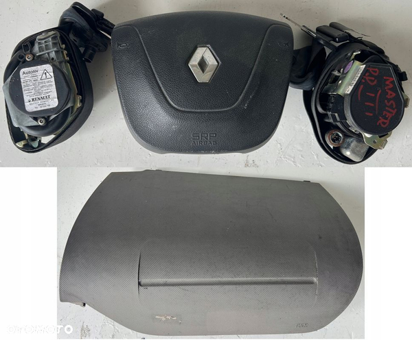RENAULT MASTER III PODUSZKI POWIETRZNE AIRBAG KOMPLET PASY