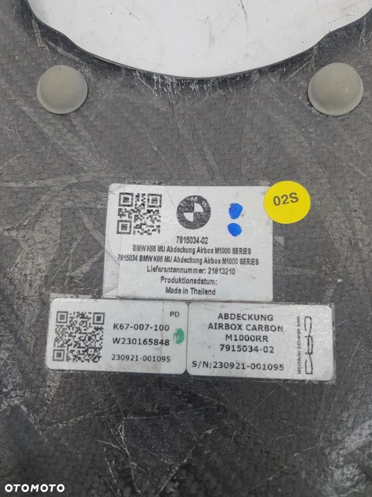 ORYGINAŁ KARBON OSŁONA FILTRA POWIETRZA OWIEWKA K67 BMW M1000RR 7915034 - 5