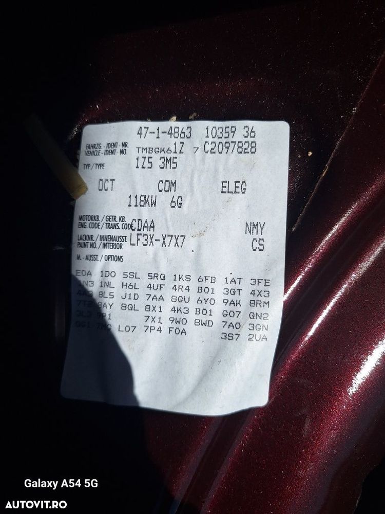 Dezmembrez Skoda Octavia 2 facelift 1.8 CDAA cod culoare LF3X - 8