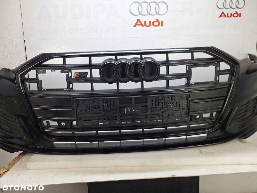 ZDERZAK AUDI S6 C8 4K 4K0 2018-2024 BLACK EDITION GRILL DYFUZOR ATRAPA - 2