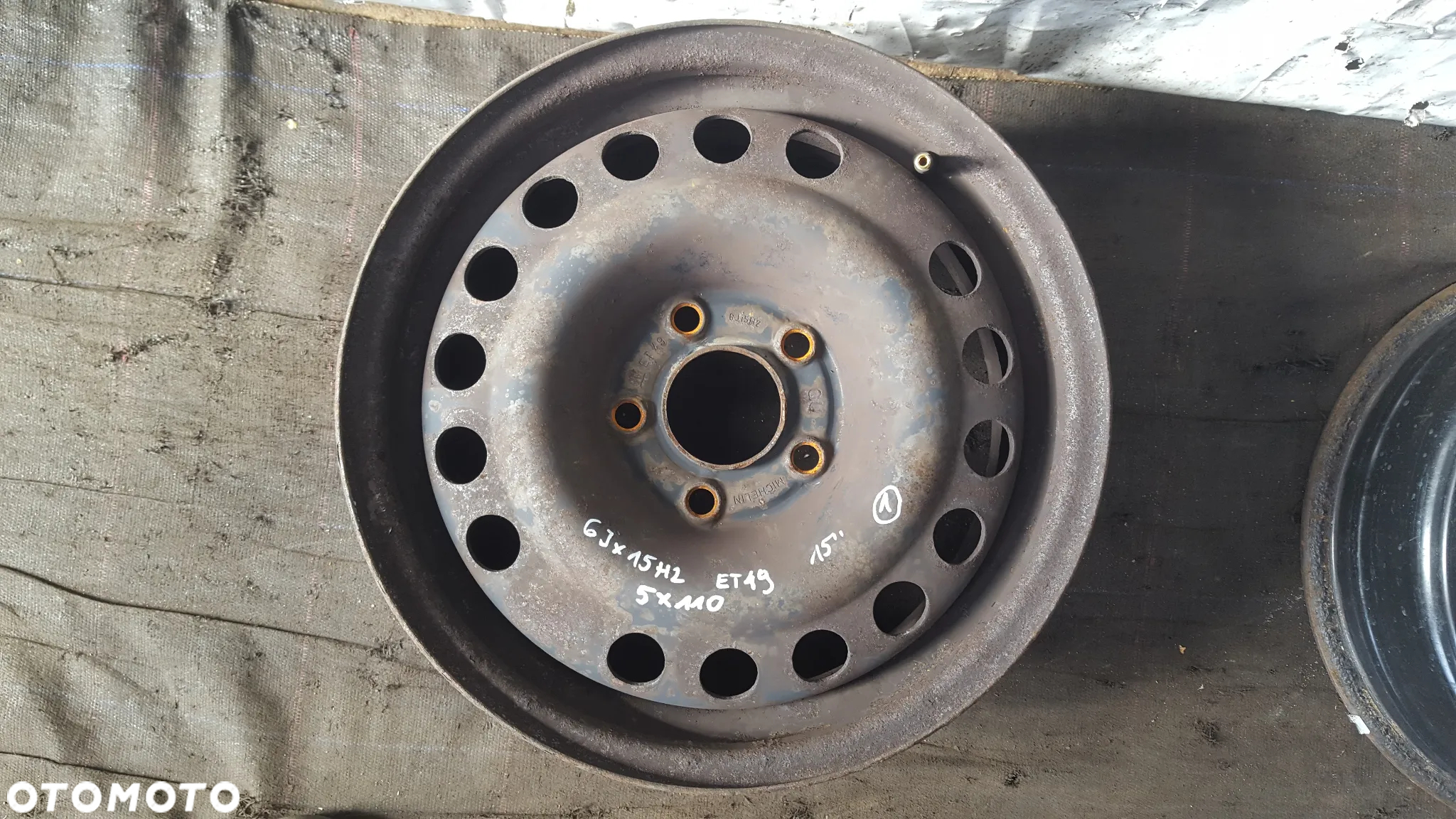 FELGI STALOWE 5x110 6Jx15 CALI ET49 OPEL ASTRA VECTRA KOMPLET - 2