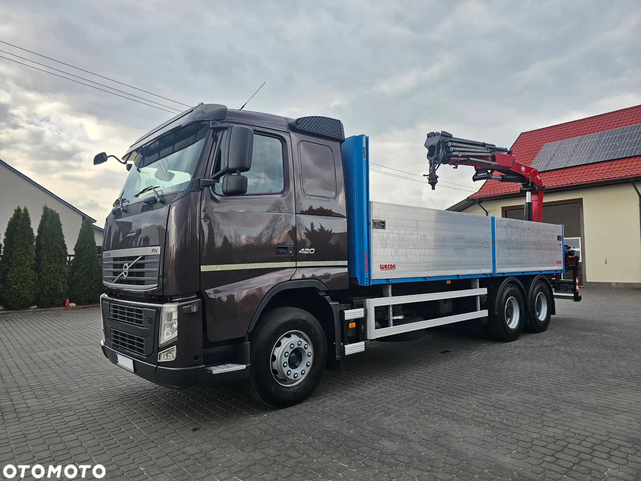 Volvo FH 420 6X4+HDS HMF18000 12,5m Składany w Z - 7