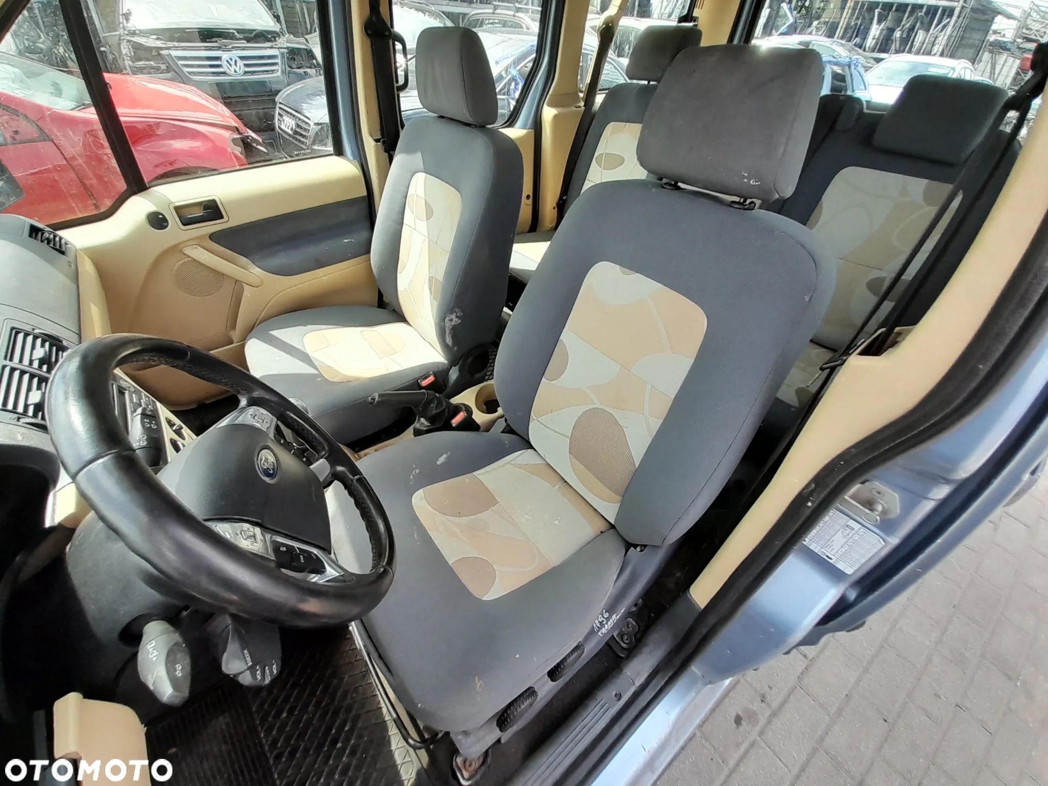 FORD TRANSIT CONNECT MK1 FOTELE KANAPA KOMPLET JASNE - 1