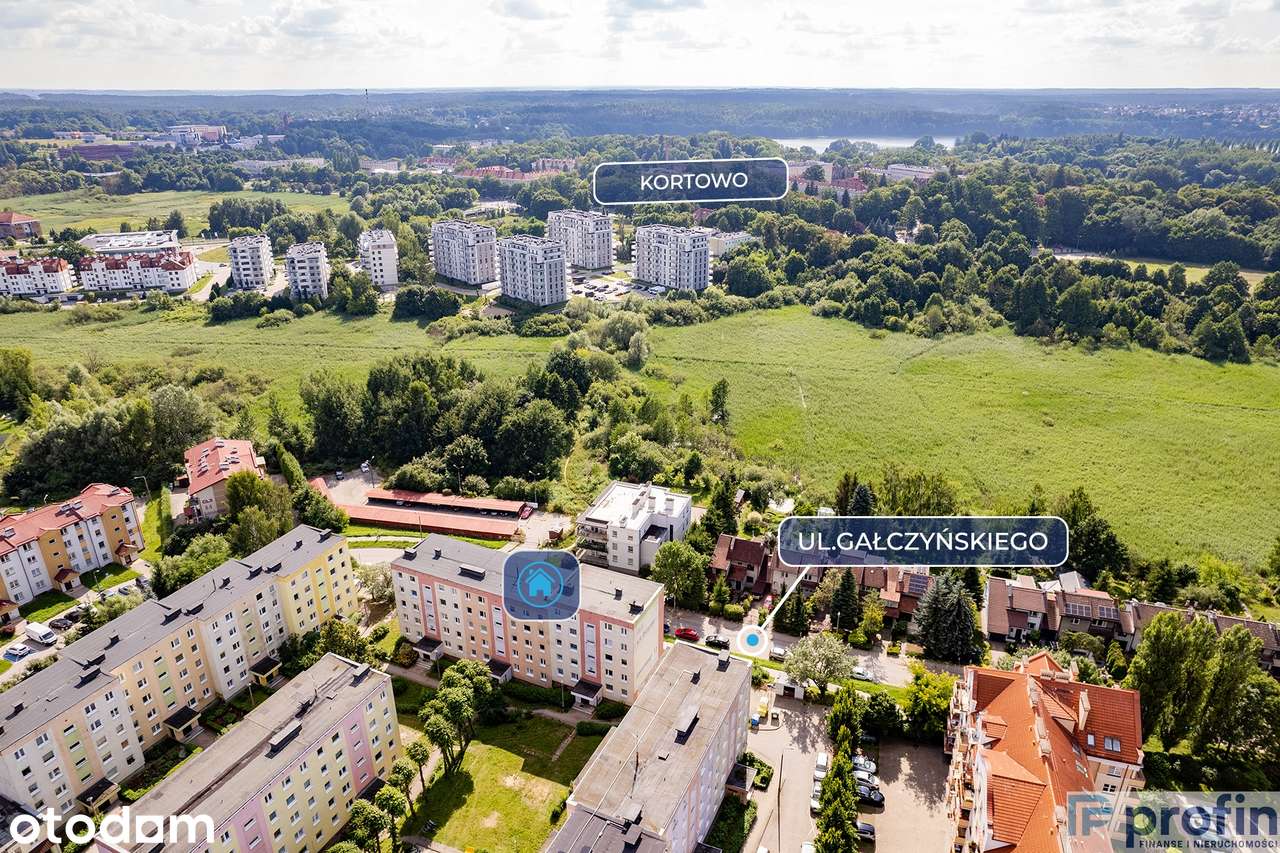 Mieszkanie 3 pokoje 64 m2 Kortowo Olsztyn