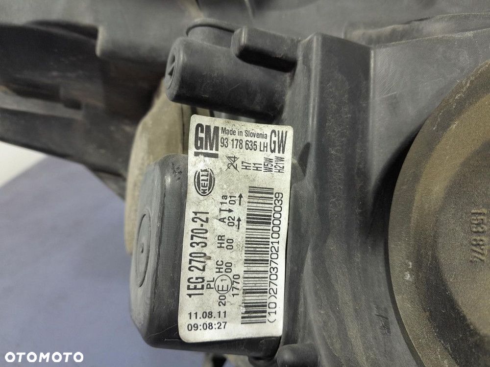 OPEL ASTRA H REFLEKTOR PRZÓD PRZEDNI LEWY EU 93178635 - 9