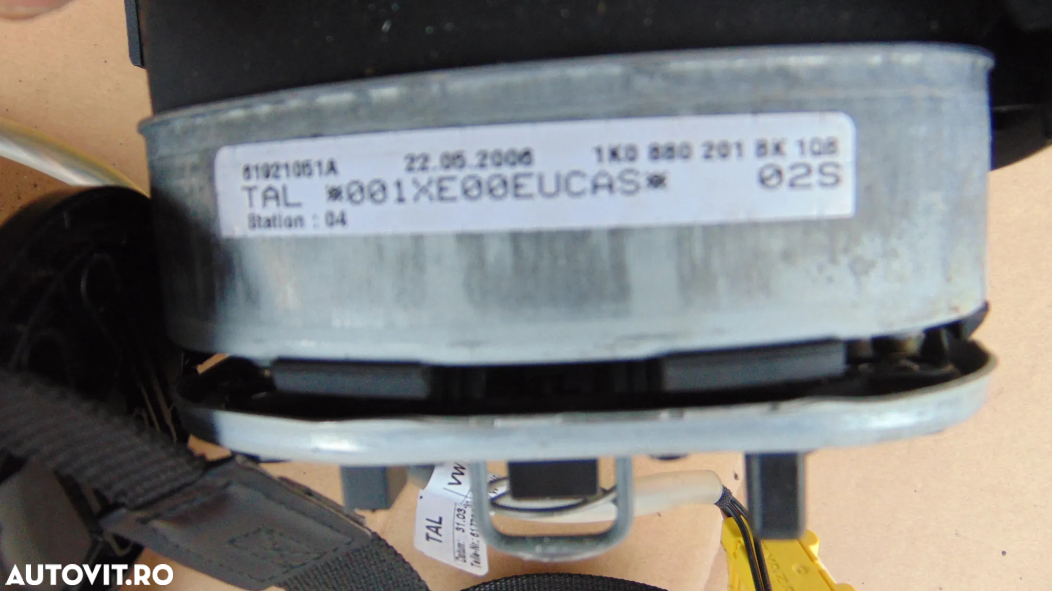 Airbag volan VW eos scirocco golf 6 airbag sofer dezmembrez eos 2.0 fsi - 5