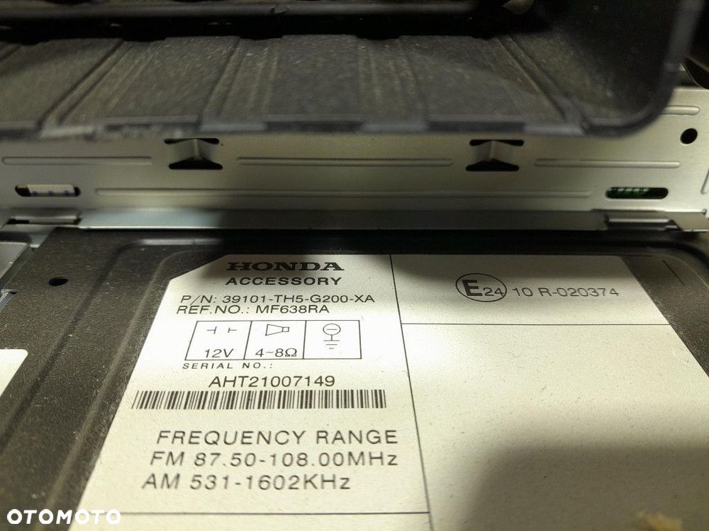 HONDA JAZZ III RADIO ODTWARZACZ CD 39101-TH5-G200-XA - 8