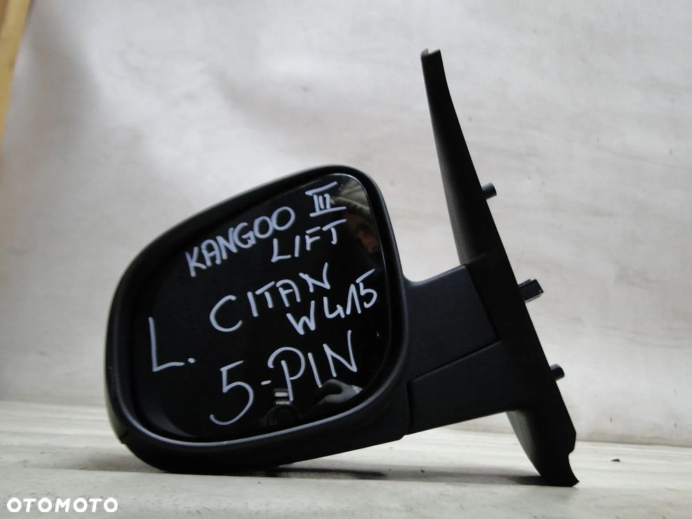 RENAULT KANGOO III 3 LIFT MERCEDES CITAN LUSTERKO LEWE 5 PIN EUROPA 14-21r - 1