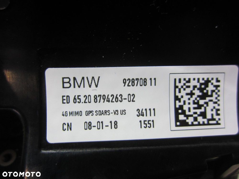 BMW G01 F48 G07 ANTENA REKIN PŁETWA NA DACH 65208794263 8794263 65209291487 - 6