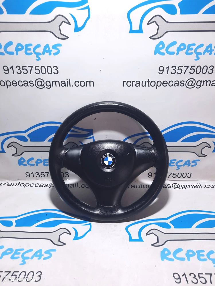 VOLANTE GUIADOR COMPLETO BMW SERIE 1 E81 32306763076 6763076 SERIE 1 E87 E82 COUPE E88 CABRIO PELE AIRBAG - 1