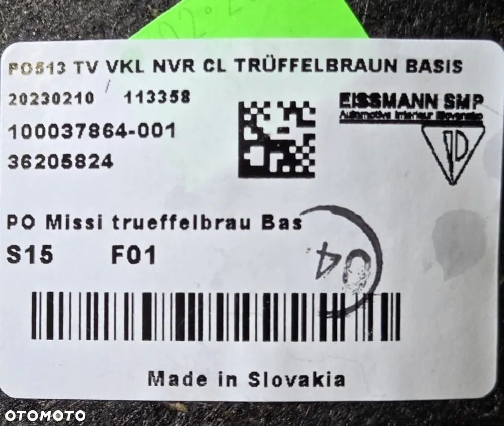 Boczek tapicerka poszycie drzwi Porsche Taycan 9J1 9J1867012BN - 5