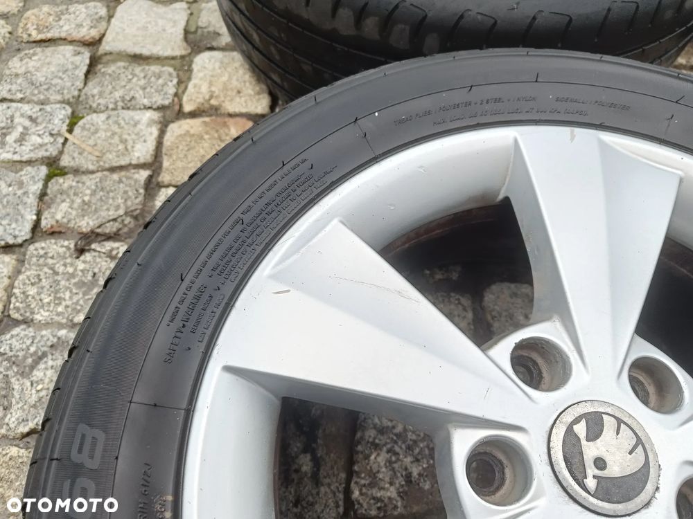 Felgi Aluminiowe 16 Skoda Octavia 3 5x112 ET46 5E0601025C Koła VW Seat Audi 6,5Jx16H2 - 23