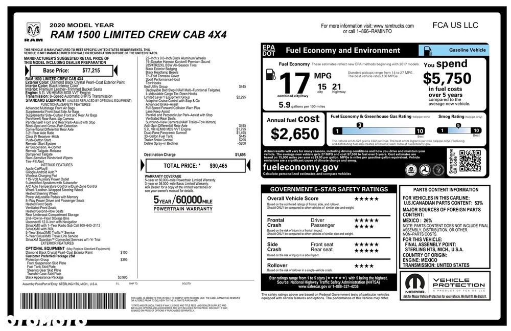 RAM 1500 5.7 Crew Cab Limited - 11