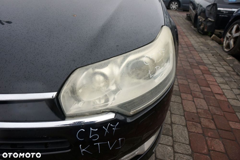 MASKA ZDERZAK BŁOTNIKI LAMPY C5 III X7 KTVD XENON SPRYSKI EU CITROEN 2008-2017 CZARNY PRZÓD KOMPLETNY - 27