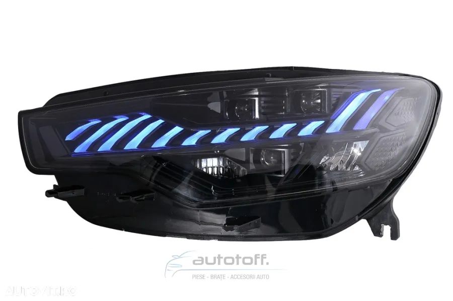 Faruri LED compatibile cu Audi A6 C7 4G (2011-2014) Facelift Design conversie Xenon la LED - 7