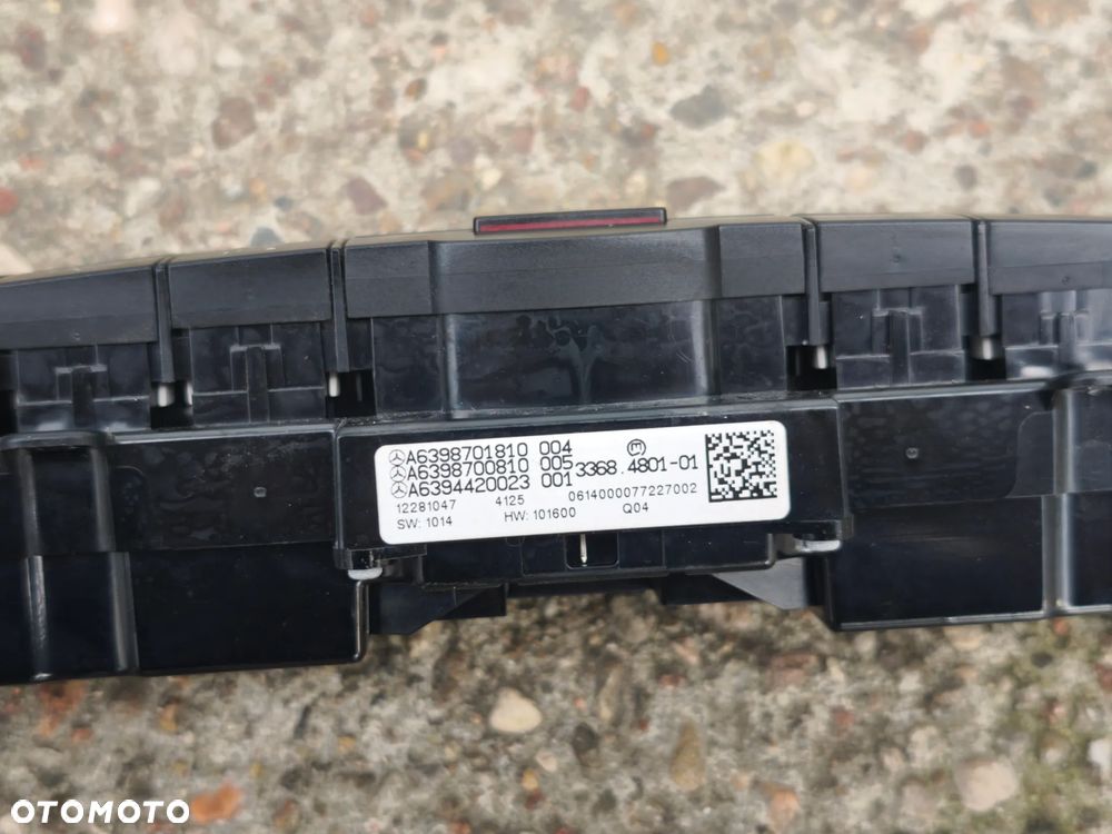 Panel sterowania A6398701810 Mercedes-Benz Vito viano w639 - 4