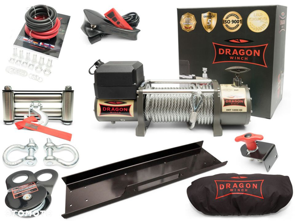 WYCIĄGARKA 14000HD DRAGON WINCH 6,4T WCIĄGARKA 24V