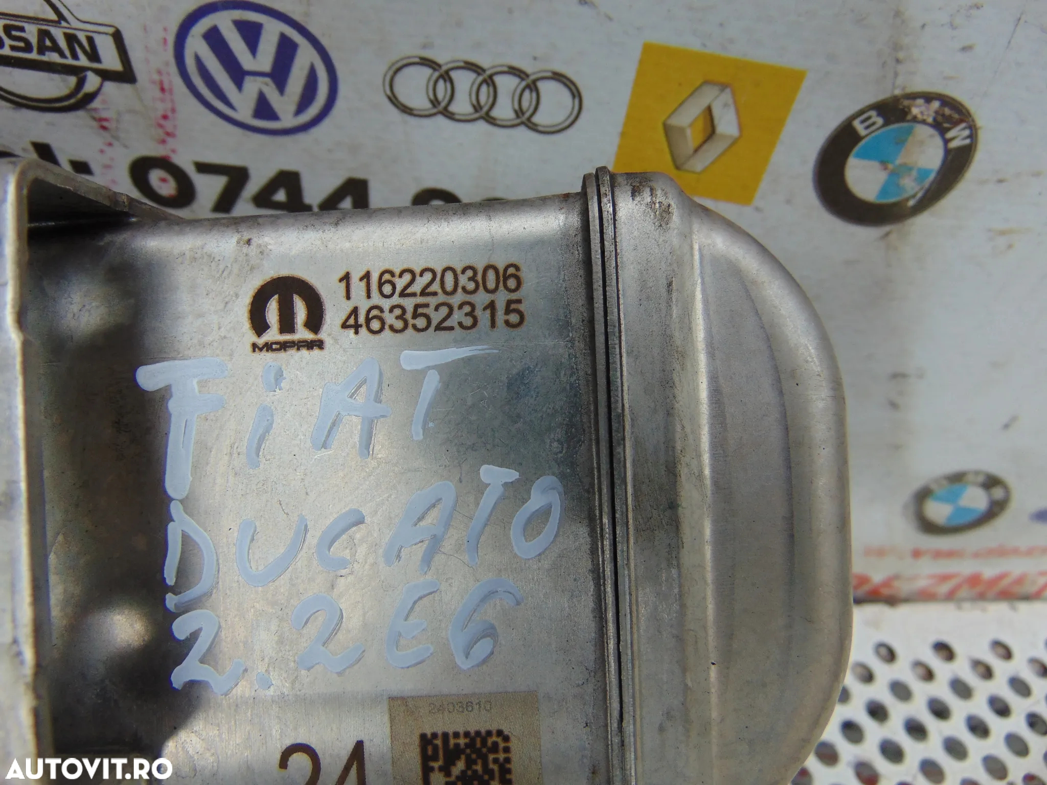 Racitor gaze Fiat Ducato 2.2 euro 6 an 2021-prezent cod 46352315 supapa egr - 3