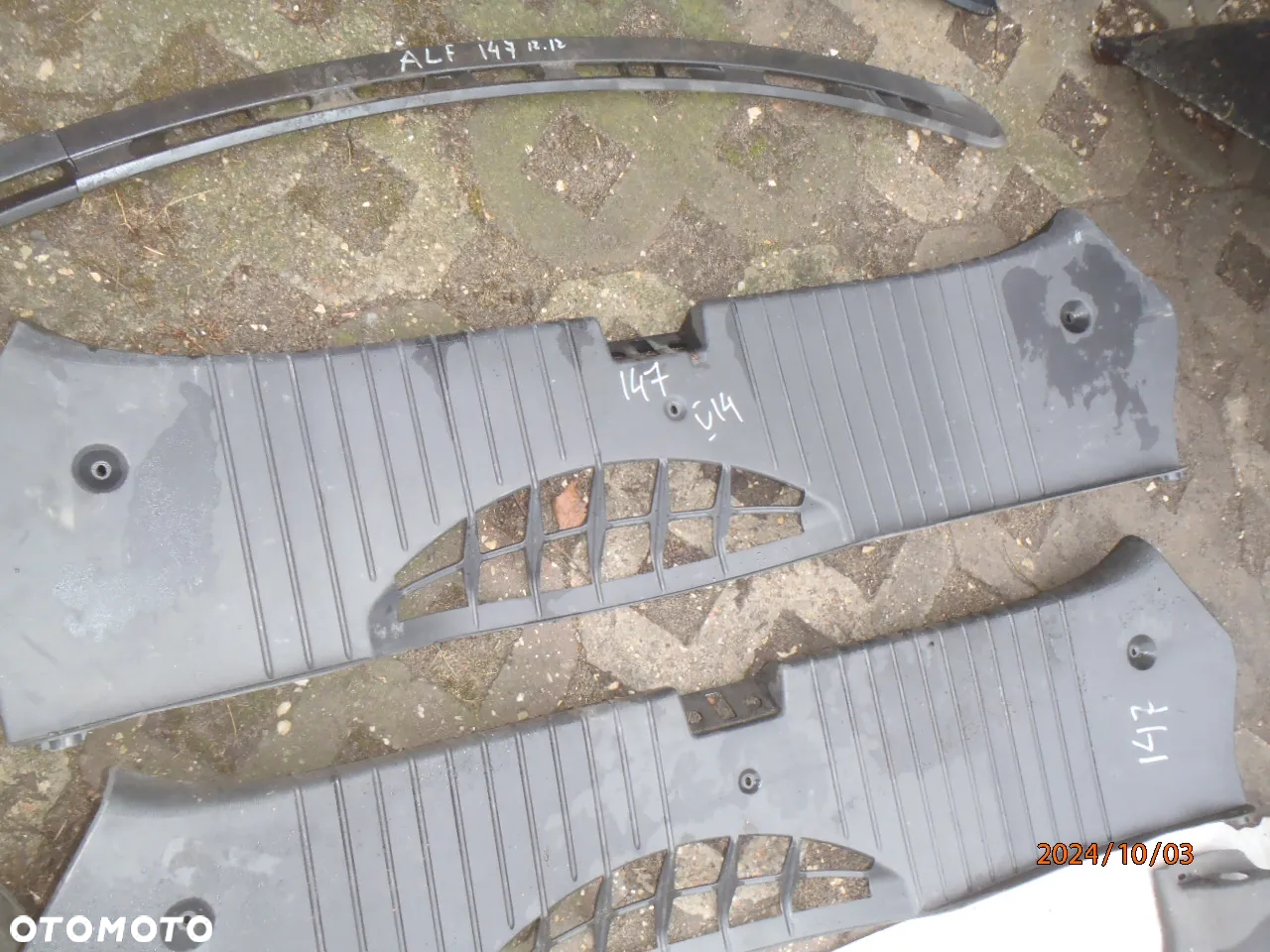 listwa progowa nakładka osłona słupka bagażnika podszybie alfa romeo 147 156 - 27
